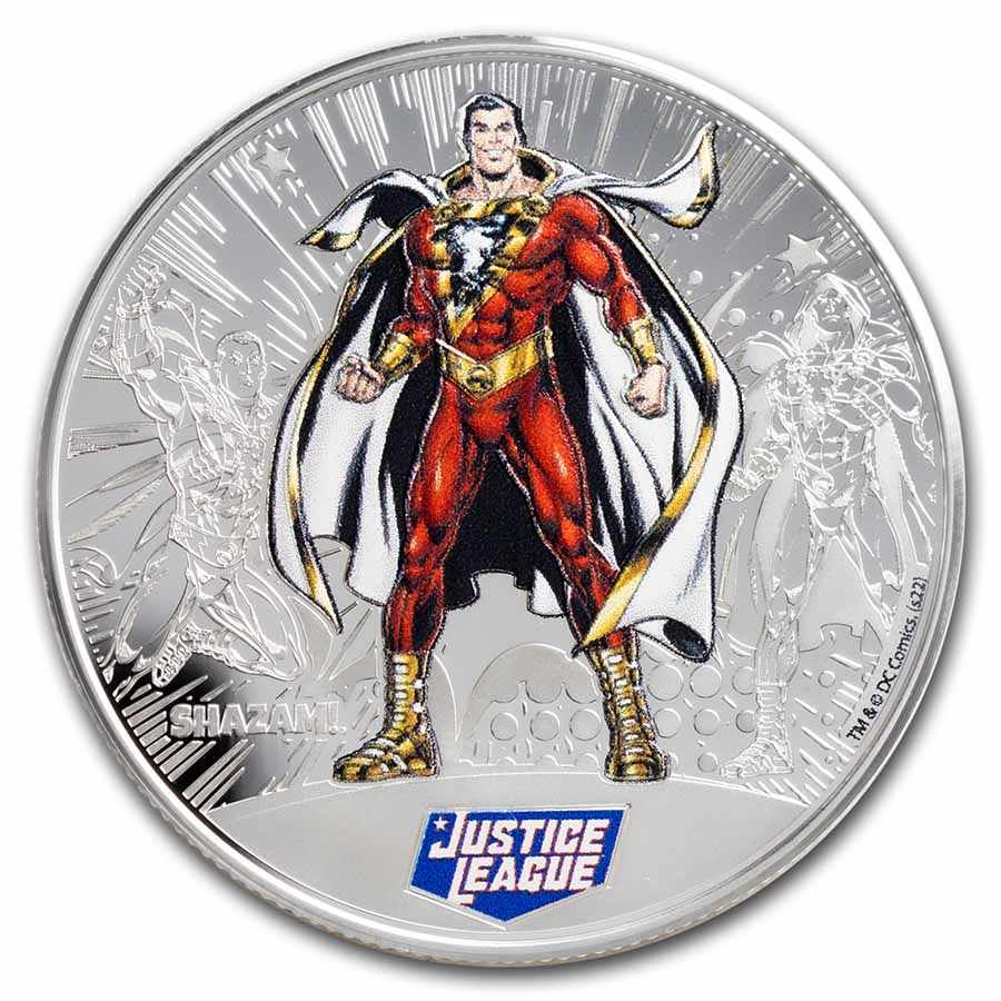 2022 Samoa 1/2 oz Silver Justice League: Shazam | eBay